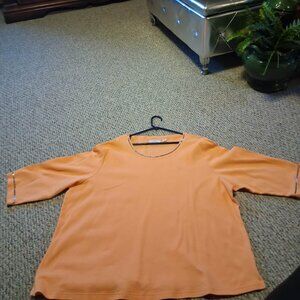 woman's Quacker Factory light pumpkin 2X